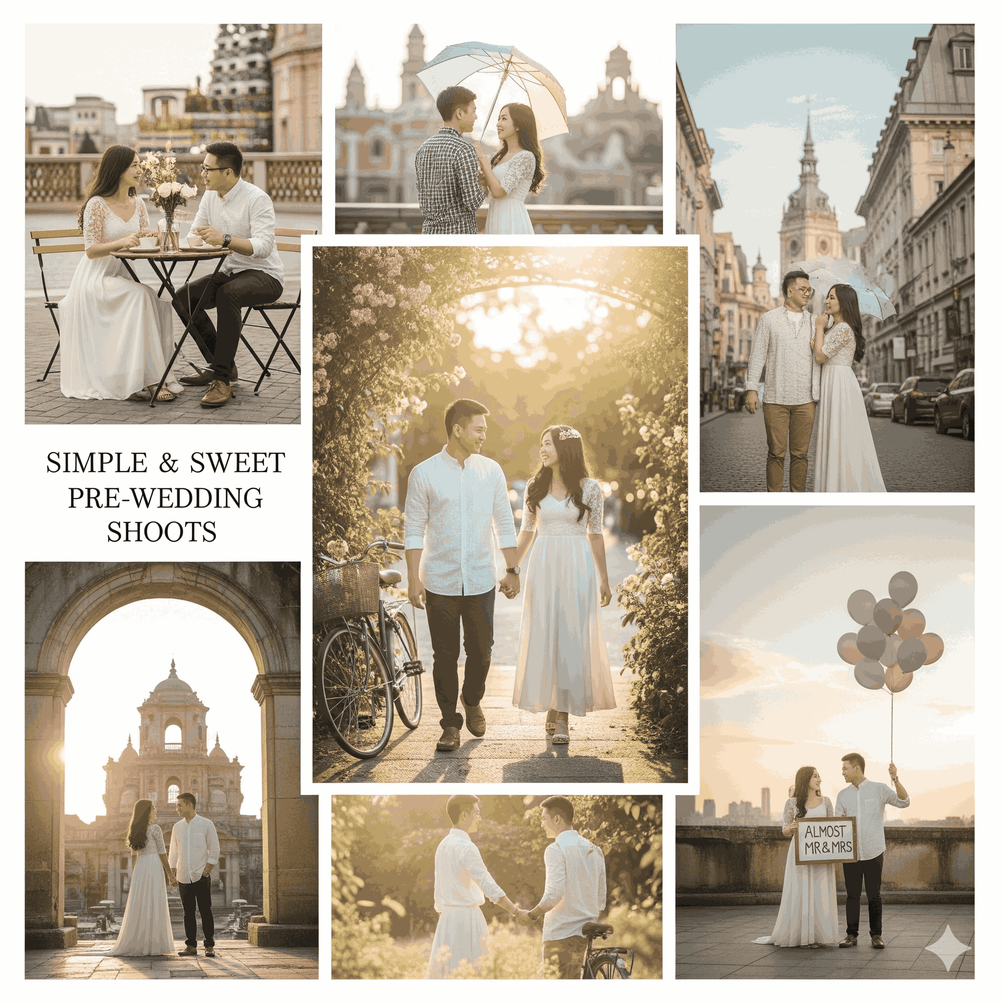 Simple Pre-Wedding Photoshoot Ideas for Couples